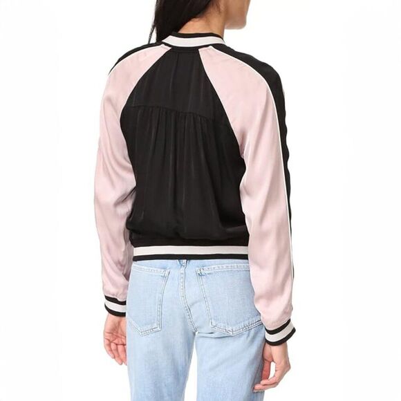 Joie Juanita Floral Embroidered Bomber Pastel Jacket M, TV Celeb Pop Culture - Picture 2 of 11